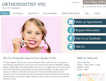 Tablet Screenshot of orthodontist-nyc.com